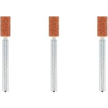 8153 Alüminyum Oksit Taşlama Taşı, En Küçük Çaplı, Silindirik Biçimli, 4,8 Mm, 3'lü