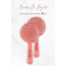 Prime Professional Üç Boyutlu Oval Saç Fırçası Pembe x 2 Adet