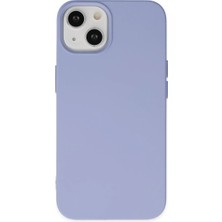 Apple iPhone 14 Kılıf Nano Içi Kadife Silikon - Lila