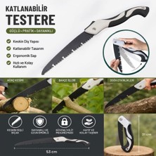 Svoria Store 53 cm Katlanır Pelikan Testere, Büyük Boy, El Testeresi, Katlanabilir Budama ve Kesim Testeresi,