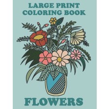 Orevio Senior Coloring Book, Print Coloring Book, Flowers, Large, Flowers