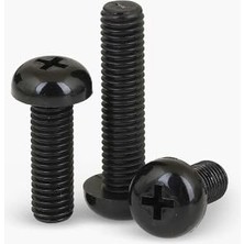 Orevio Civata, M2.5 x 6 mm Plastik Vida Siyah x 5 Adet (RF003)