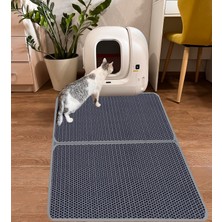 Orevio 3 Xl Premium Gri Kedi Kumu Paspası 90 cm x 120 cm