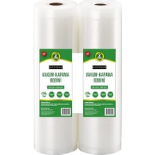 Orevio 10 Metre (2 Adet 30 cm x 5 Metre) Gofrajlı Tırtıklı Rulo Vakum Poşeti 2'li Bobin Vakumlama Folyosu Vakumlu Rul; Bpa Içermez, Tüm Vakumlama Makineleri Için, Kaynatılabilir, Tekrar Kullanılabilir…