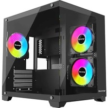 Orevio Nova 3 Rgb Fanlı Temperli Cam Panel Boş M-Atx Gaming Oyuncu Bilgisayar Kasası