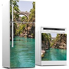 Orevio Buzdolabı ve Bulaşık Makinası Beyaz Eşya Sticker Kaplama Köprü Akarsu