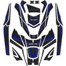 Orevio Honda Pcx 2025 Uyumlu Karbon Mavi Full Set