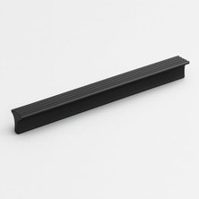 Orevio Foça Kulp Siyah Çizgili Metal Mobilya Çekmece Dolap Kapak Kulpu Modern Mutfak Kulpları, 224 Mm, 24 cm