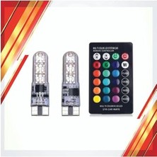 Orevio Kumandalı Rgb T10 Park Ledi Far Ledi Renkli Park Ampulü