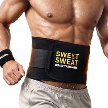 Orevio Termal Sauna Kemeri Neopren Bel Karın Göbek Toparlayıcı Korse Spor Vücut Egzersiz Terleme Bandı Ünisex Premium