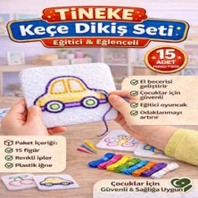 Orevio Keçe'den 15 Adet El Işi Dikiş Kiti Desenli Kolay ve Eğlenceli Hobi Eğitici Öğretici Figür 15'li