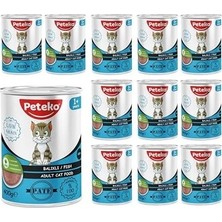 Prime Yetişkin Kedi Balıklı Pate 400 gr x 12 Adet