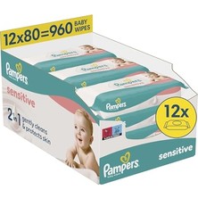Orevio Sensitive Bebek Islak Havlu, 12 Paket, 960 Yaprak