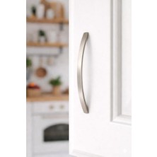 Orevio Paket 688/160/02 Inox Alüminyum Kulp, 5'li, Modern Inox Dolap & Çekmece Kulpu, 160 mm Aks Aralığı