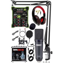 Orevio Wizard Paket-1 Cx2 Stüdyo Mikrofonu, MDX-100 Stüdyo Kayıt Mikseri ve Kulaklık Seti