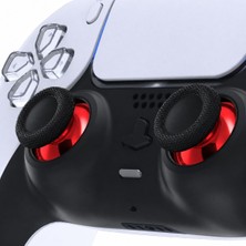 Pop Konsol 2 Adet Ps5 Analog Topuz Kırmızı Krom Başlık Playstation 5 Kol Tamir Yedek Parça