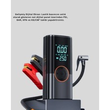 Meks Sos Fenerli Akü Takviye Cihazı Dijital Kompresör Powerbank Yeni Nesil