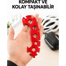 Meks 12 Ölçülü Bisiklet Tamir Anahtarı 6-17 mm Kompakt Çok Amaçlı El Aleti
