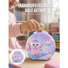 Meks Metal Çocuk Para Kasası Ayarlanabilir Şifreli Kilitli