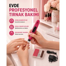 Meks Profesyonel Tırnak Matkap Makinesi – USB Şarjlı, Ayarlanabilir Hız, Düşük Titreşimli ve Sessiz Çalışma