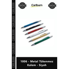 Carlburn Özel Üretim Promosyon Lüks Logo Baskılı Kurumsal Hediye Kaliteli 1006 Metal Tükenmez Kalem Siyah