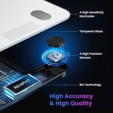Bluetooth Vücut Yağ Ölçeği, Dijital Akıllı Banyo Ağırlık Ölçekleri, Akıllı Telefon Uygulamalı Vücut Kompozisyonu Analiz Cihazı Için, Fitness Için 13 V