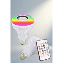 Meks Şık Tasarımlı Kablosuz Bluetooth Hoparlör 1 Adet LED Lamba