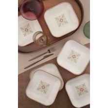 Prime Porselen Minas 6 Parça 20 Santimetre Çukur Tabak, Goblen
