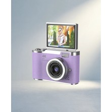 Meks Kompakt 48 Mp Dijital Fotoğraf Makinesi 4K Video Flip Ekran