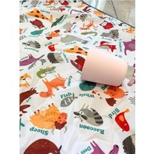 Yorni Alt Açma Örtüsü, Sıvı Geçirmez Bebek Bakım Örtüsü, Zoo Zoo Ikili Ekonomik Set, 65X80CM,%100 Polyester