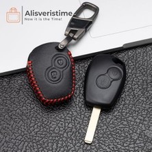 Prime (Sandero Duster ile Uyumlu) 2 Tuşlu Deri Anahtar Kılıfı