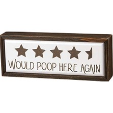 Orevio Would Poop Yazılı Kutu Tabelası, 105209