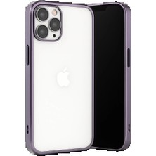 Apple iPhone 13 Pro Max Kılıf Razer Lensli Silikon - Mor
