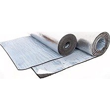 Orevio 25 mm Alüminyumlu Yapışkanlı Sünger Izole Kauçuk Levha (En:1 mt Boy:1 Mt)