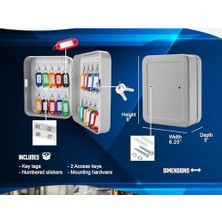 Prime Barska 20 Position Box Key, Gri