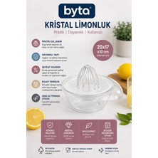 Kristal Limon Sıkacağı – Şeffaf Pratik Narenciye Meyve Sıkacağı
