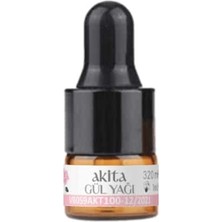 Akita Doğal Gül Yağı Damlalıklı 1mL- Yüksek Frekans