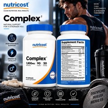 Nutricost Test Booster Daa Aspartic Acid Tribulus Maca Lj Tongkat Alı Horny Goat 90 Caps