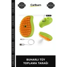 Carlburn Özel Üretim Kedi Köpek Bakım Masaj Aleti Şarjlı Pratik Silikon Fırça Temizlik Buharlı Tüy Toplama Ta