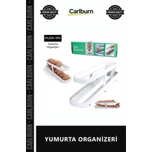 Carlburn Özel Üretim Mutfak Buzdolabı Içi Şeffaf Plastik Saklama Kabı Raf Düzenleyici Sağlam Yumurta Organize
