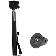 Orevio Uzatılabilir Alüminyum Selfie Stick Tek Ayaklı Sehpa Tutucu Için 1080P 4 K Su Geçirmez Sport Action Kamera