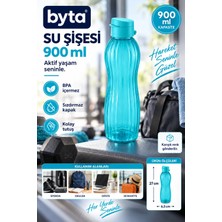 900 ml Sızdırmaz Su Şişesi Matara Bpa Içermez Ergonomik Tasarım Spor Okul Ofis Seyahat