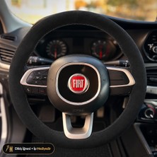 Hasakman Fiat Egea Station Wagon Direksiyon Kılıfı Alcantara Süet Monza Black Serisi Siyah 2016-2021