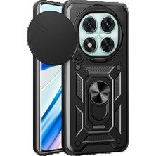 Xiaomi Redmi Note 14 Pro 5g Kılıf Pars Lens Yüzüklü Silikon - Siyah