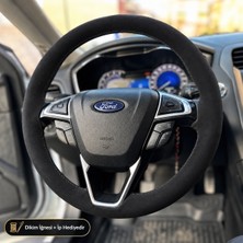 Hasakman Ford Mondeo Mk5 Direksiyon Kılıfı Alcantara Süet Monza Black Serisi Siyah 2014-2022