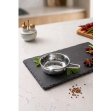 Layfislife Paslanmaz Çelik Gold Renk Tek Kulplu Mini Sos Seti Pişirme ve Sunum Tavası 10,5cm