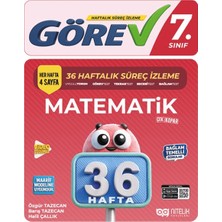 Nitelik Yayınları 7. Sınıf Görev Matematik 36 Haftalık Süreç Izleme Kitabı