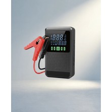 Meks Kompakt Jump Starter Hava Kompresörü 4'ü 1 Arada LED Fener