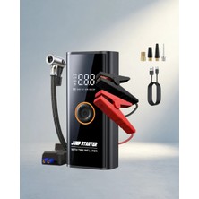 Meks Yeni Nesil Akü Takviye Cihazı 12V Dijital Kompresör ve Powerbank