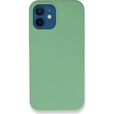 Apple iPhone 12 Kılıf Lansman Legant Silikon - Yeşil